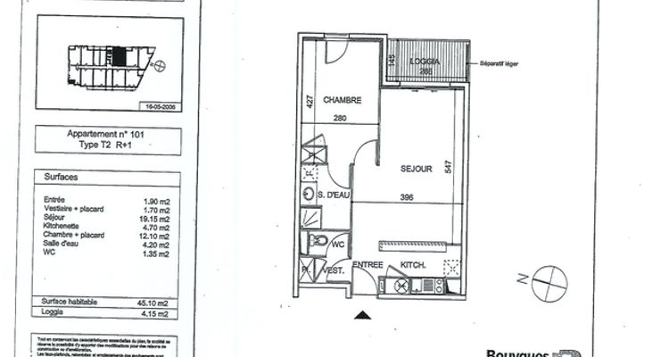 appartement 2 pièces à louer MONTPELLIER 34090 45.1 m²