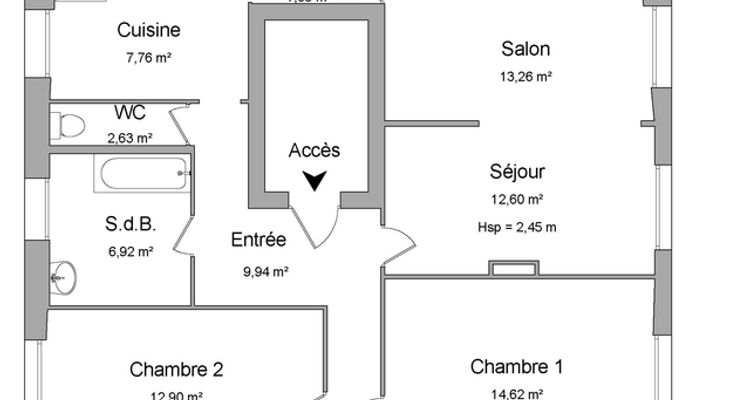 appartement 4 pièces à louer NANCY 54000 80 m²