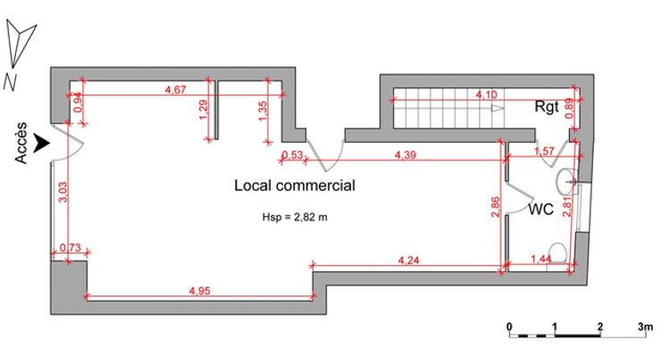 local-commercial 2 pièces à louer NIVOLAS-VERMELLE 38300 48.7 m²