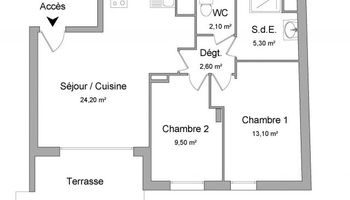 appartement 3 pièces à louer TOULOUSE 31200 56.8 m²