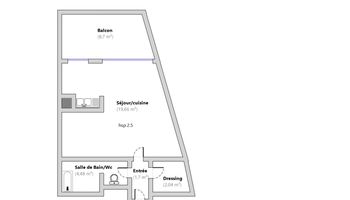 appartement 1 pièce à louer ANTIBES 06600 27.9 m²