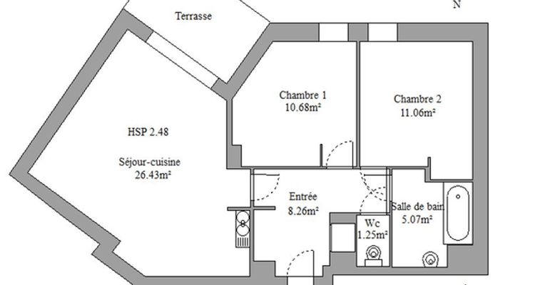 appartement 3 pièces à louer TOULON 83000 62.8 m²