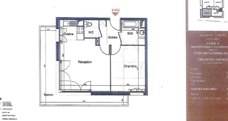 appartement 2 pièces à louer SAINT GERMAIN EN LAYE 78100 46.8 m²