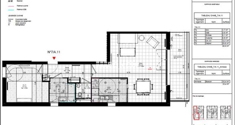 appartement 2 pièces à louer VENISSIEUX 69200 60.9 m²