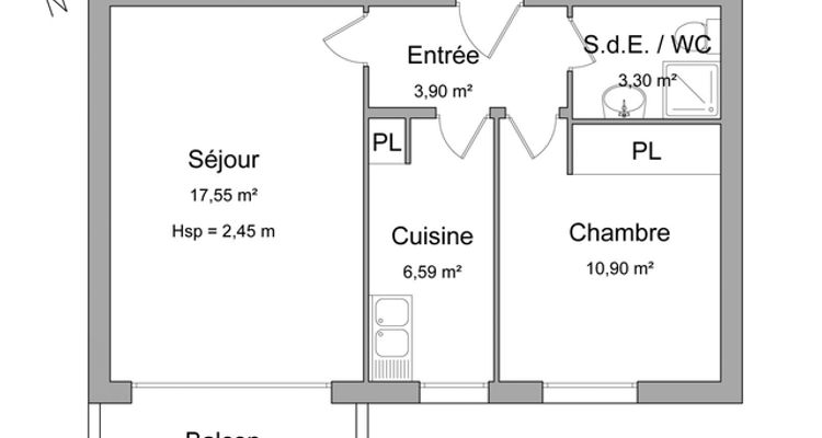 appartement 2 pièces à louer DIJON 21000 42.2 m²