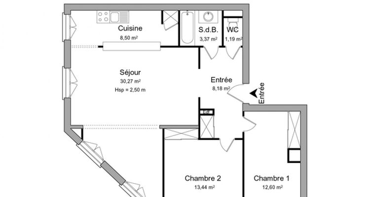 appartement 3 pièces à louer PUTEAUX 92800 77.6 m²