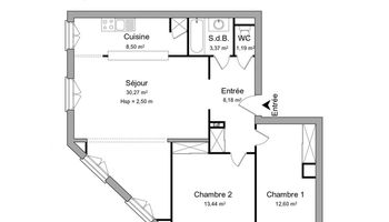 appartement 3 pièces à louer PUTEAUX 92800 77.6 m²