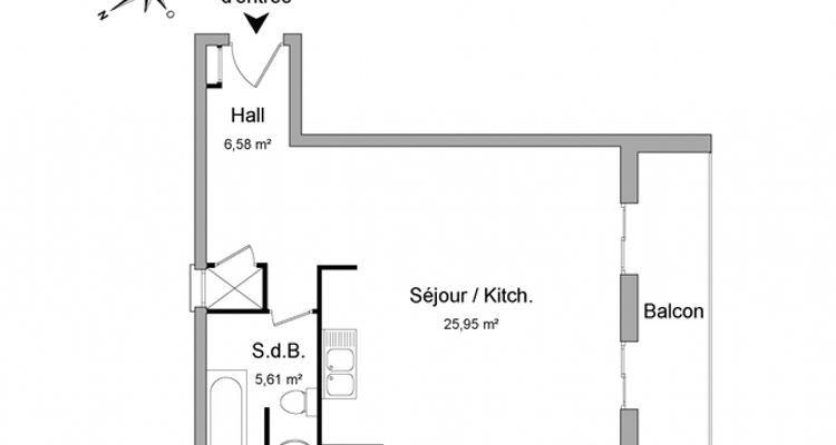 appartement 1 pièce à louer PORTES-LES-VALENCE 26800 38.1 m²