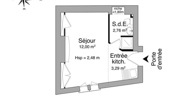 appartement 1 pièce à louer DIJON 21000 18.1 m²
