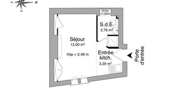 appartement 1 pièce à louer DIJON 21000 18.1 m²