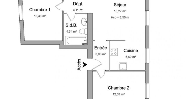 Vue n°1 Appartement 3 pièces T3 F3 à louer - Gardanne (13120)