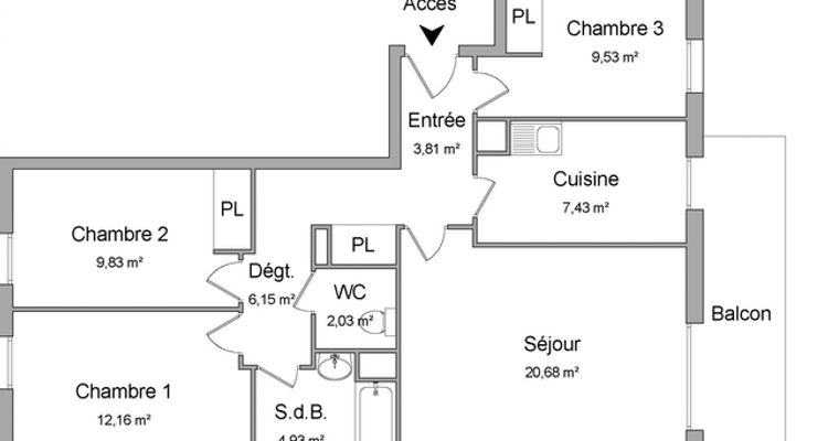 Vue n°1 Appartement 4 pièces T4 F4 à louer - Champigny-sur-marne (94500)