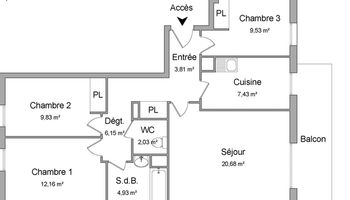 appartement 4 pièces à louer CHAMPIGNY-SUR-MARNE 94500 76.6 m²