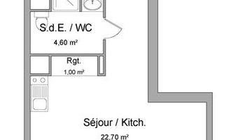 appartement 1 pièce à louer RENNES 35000 28.3 m²