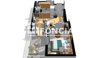 appartement 2 pièces à vendre GRENOBLE 38100 38.15 m²