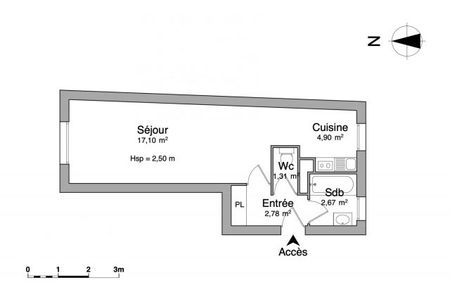 Vue n°3 Appartement 1 pièce à louer - LILLE (59000) - 28.76 m²