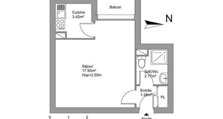 appartement 1 pièce à louer MONTPELLIER 34080 25.4 m²