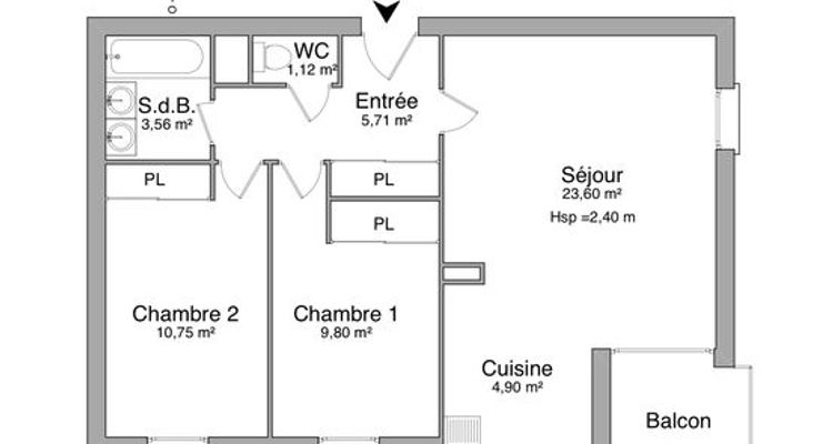appartement 3 pièces à louer EPINAL 88000 59.44 m²