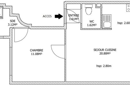 appartement 2 pièces à louer LILLE 59000