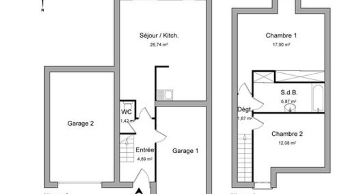 maison 3 pièces à louer RENNES 35000 71.57 m²