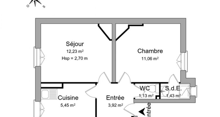 appartement 2 pièces à louer COURBEVOIE 92400 35.2 m²