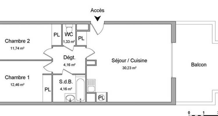 appartement 3 pièces à louer CASTRIES 34160 64.08 m²