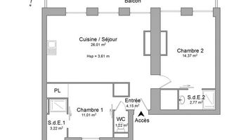 appartement 3 pièces à louer BORDEAUX 33000 62.75 m²