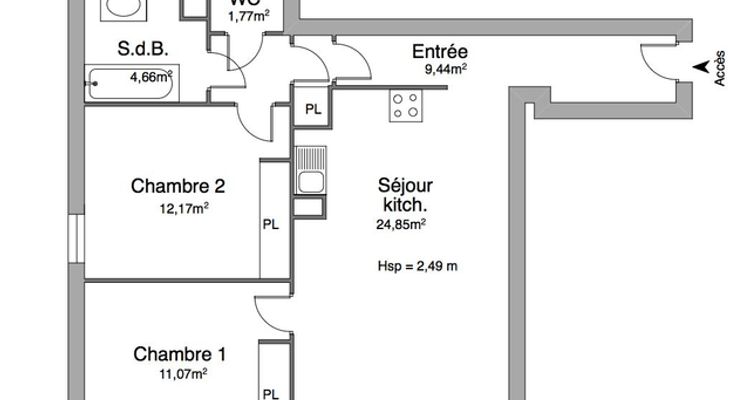 appartement 3 pièces à louer BOUGIVAL 78380 64 m²