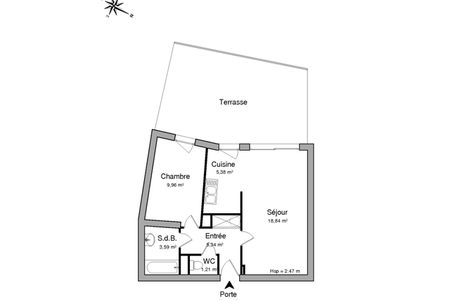 appartement 2 pièces à louer ROUEN 76000 44.3 m²