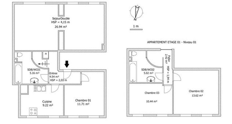 appartement 4 pièces à louer LILLE 59800 89.07 m²