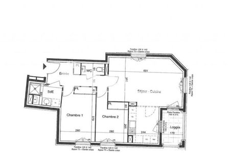 Vue n°3 Appartement 3 pièces à vendre - BORDEAUX (33800) - 64 m²