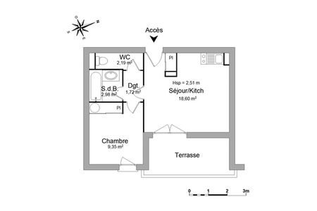 Vue n°3 Appartement 2 pièces T2 F2 à louer - Labastidette (31600)