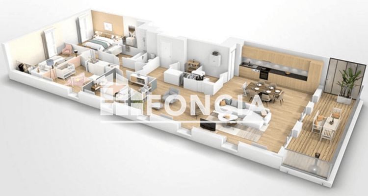 appartement 5 pièces à vendre TOULOUSE 31300 142.8 m²