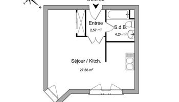 appartement 1 pièce à louer LA ROCHE SUR YON 85000 34.5 m²