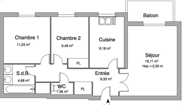 appartement 3 pièces à louer CLERMONT-FERRAND 63000 64.4 m²