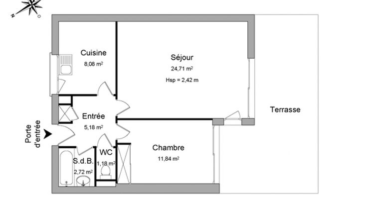 appartement 2 pièces à louer FERNEY VOLTAIRE 01210 53.7 m²