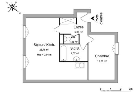 appartement 2 pièces à louer BORDEAUX 33000 49.5 m²