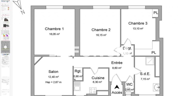 appartement 4 pièces à vendre Paris 19ᵉ 75019 82.65 m²