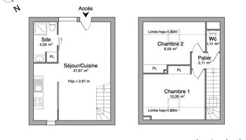 maison 3 pièces à louer SEMOY 45400 54.2 m²