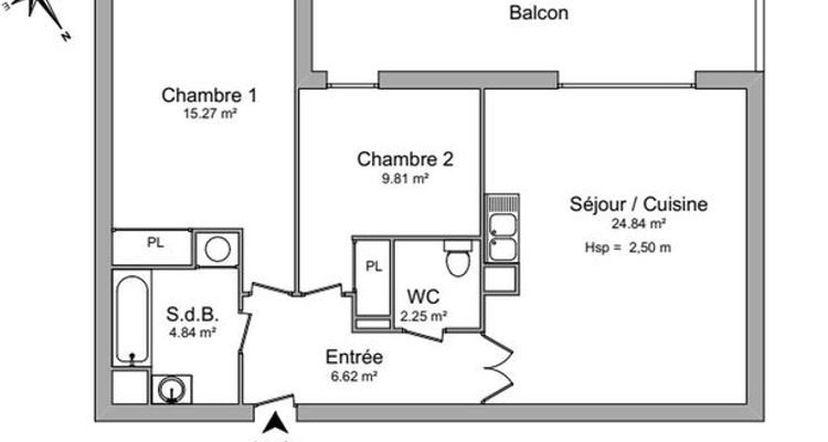 appartement 3 pièces à louer MARSEILLE 10ᵉ 13010 63.63 m²