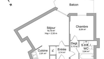 appartement 2 pièces à louer NICE 06200 38.25 m²