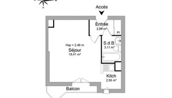 appartement 1 pièce à louer CERGY LE HAUT 95800 27 m²
