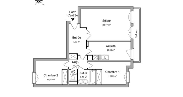 appartement 3 pièces à louer PUTEAUX 92800 72.4 m²