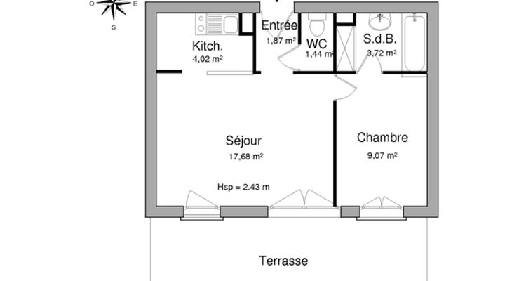 appartement 2 pièces à louer BORDEAUX 33000 37.8 m²