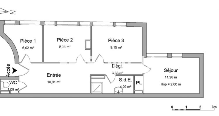 appartement 3 pièces à vendre PARIS 15ᵉ 75015 55.08 m²