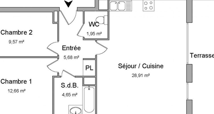 appartement 3 pièces à louer LIEUSAINT 77127 63.4 m²