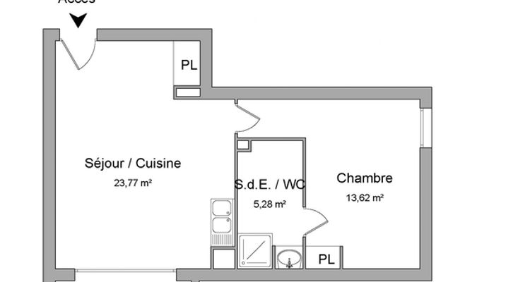 Vue n°1 Appartement 2 pièces T2 F2 à louer - Deville-les-rouen (76250)