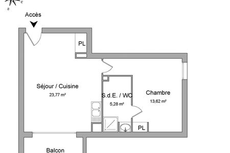 appartement 2 pièces à louer DEVILLE-LES-ROUEN 76250 42.7 m²