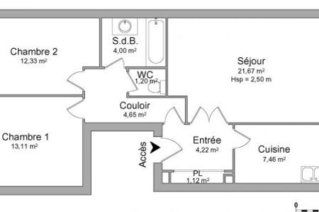 appartement 3 pièces à louer ALFORTVILLE 94140 69.76 m²