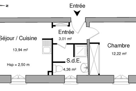 Vue n°2 Appartement 2 pièces T2 F2 à louer - Narbonne (11100)